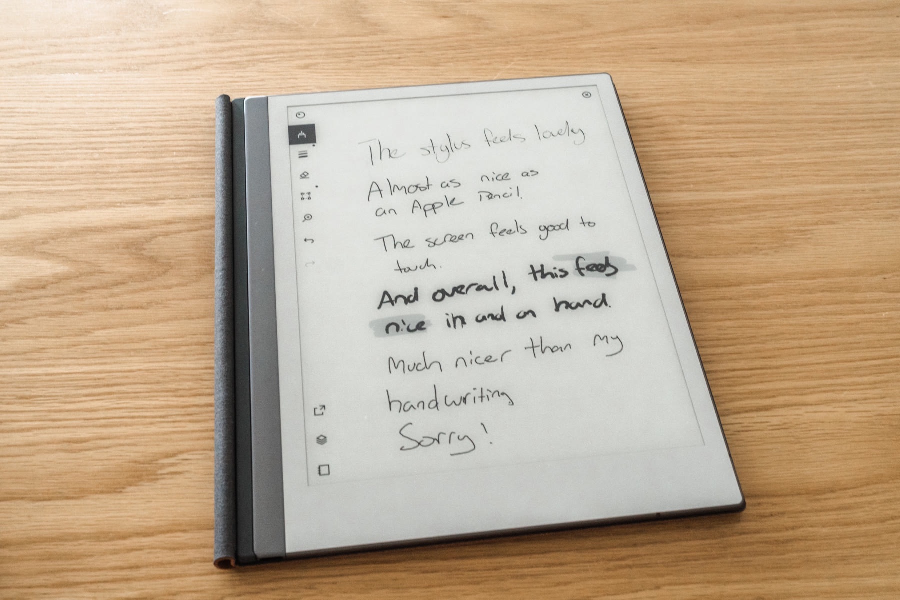 The reMarkable 2 photographed by Josh Withers