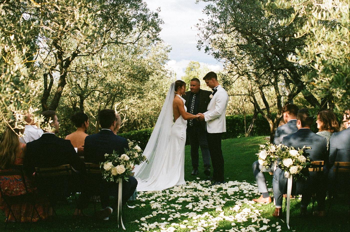 Film photo from our Tuscany, Italy, 2023 elopements with The Elopement Collective and House of Love
