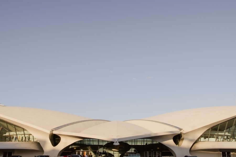 The TWA Hotel at JFK Airport, formerly the TWA Flight Centre designed by Eero Saarinen