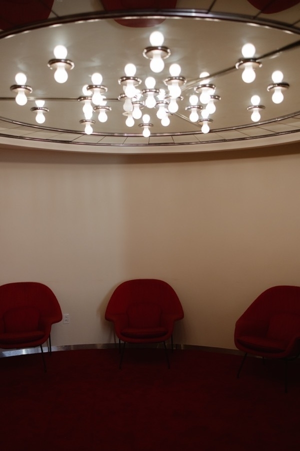 Inside the TWA Hotel at JFK Airport