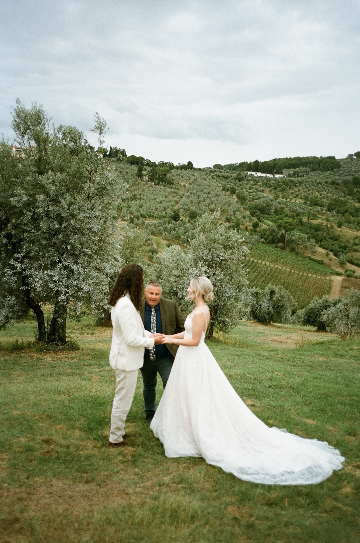 Film photo from our Tuscany, Italy, 2023 elopements with The Elopement Collective and House of Love