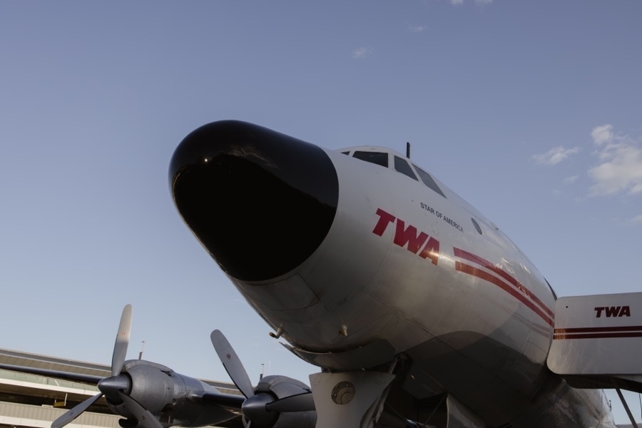 TWA 1958 Lockheed Constellation at the TWA Hotel in JFK