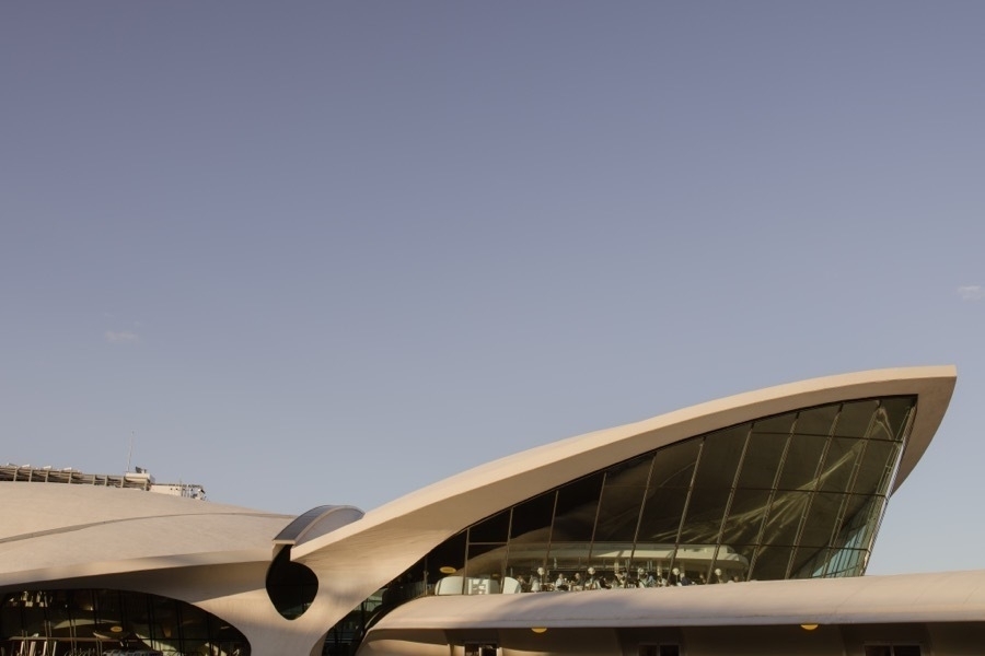 The TWA Hotel at JFK Airport, formerly the TWA Flight Centre designed by Eero Saarinen