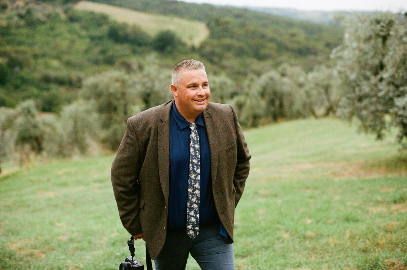 Film photo from our Tuscany, Italy, 2023 elopements with The Elopement Collective and House of Love